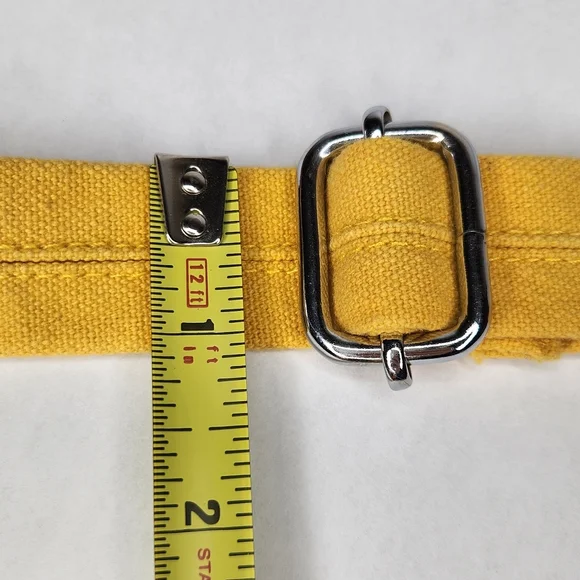 Yellow Plaid Canvas Fanny Pack Crossbody Bum Bag Clueless Aesthetic - Picture 6 of 8